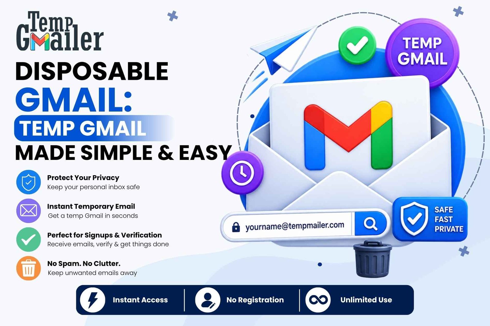 Disposable Gmail: Temp Gmail Made Simple & Easy